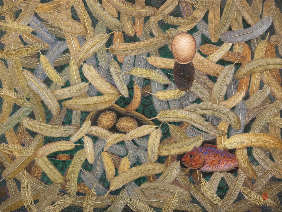 ‘생명의 보금자리-공간’ 1994. 45×61cm. 캔버스에 유채.